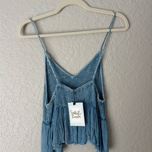 Light Denim Women's Flowy Tank Top, size XL - Picture 2 of 3